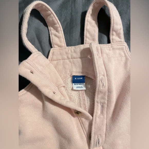 Sleeveless Button-Front Overalls for Baby light pink - Picture 2 of 2